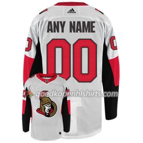 Ottawa Senators Custom Adidas Wit Authentic Shirt - Mannen